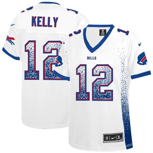 cheap 49er jerseys from china Women\\’s Buffalo Bills #12 Jim Kelly White Stitched ...