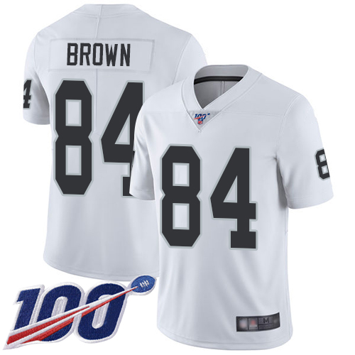 cheap jerseys online china Youth Oakland Raiders #84 Antonio Brown White Stitched ...